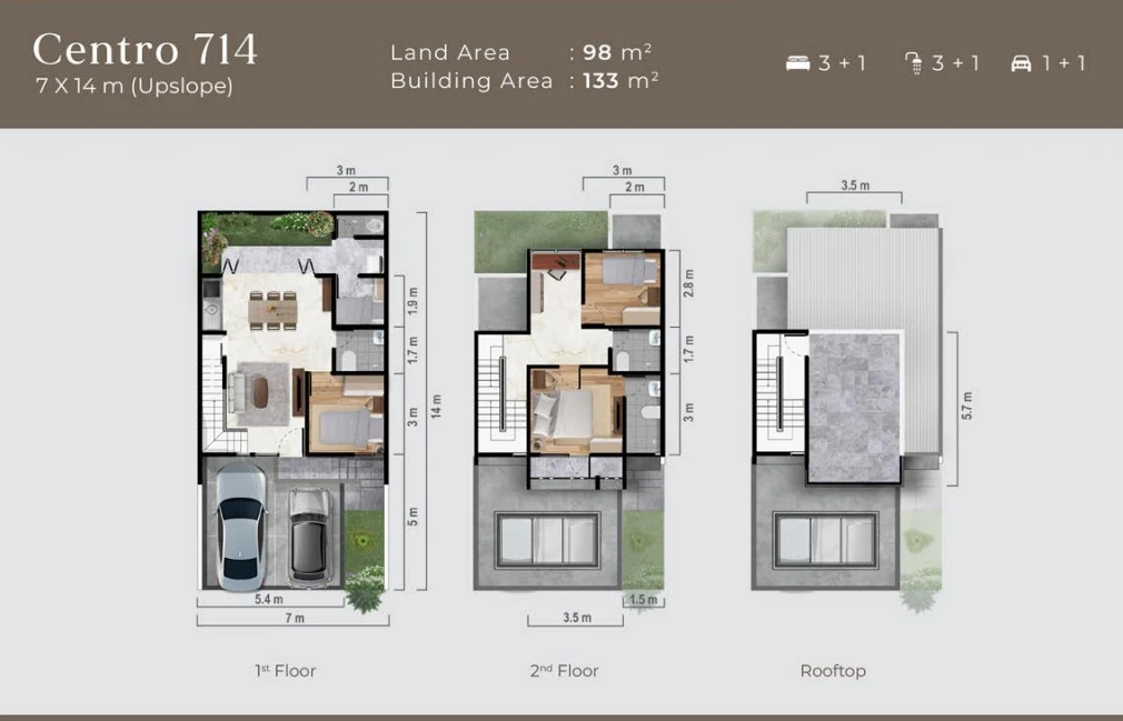 Floor plan for Centro 714 Upslope